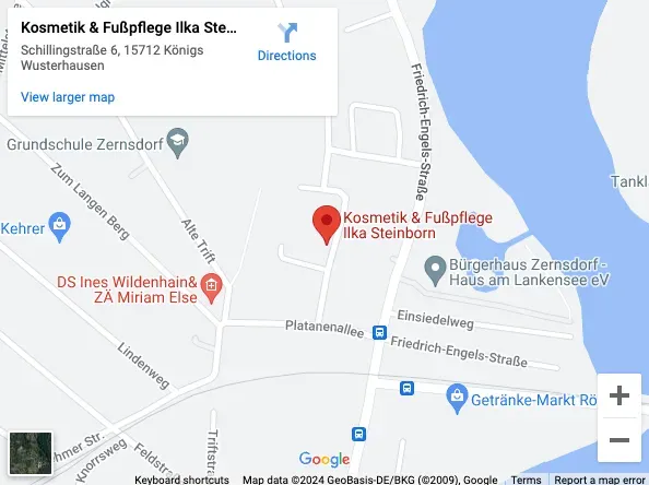 Kosmetikstudio auf der Karte